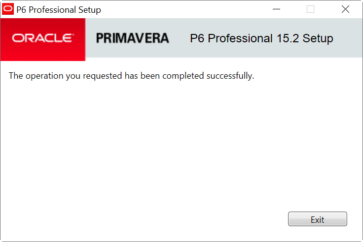 Install-Primavera-Exit
