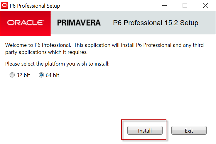 Primavera-Install-Step-1