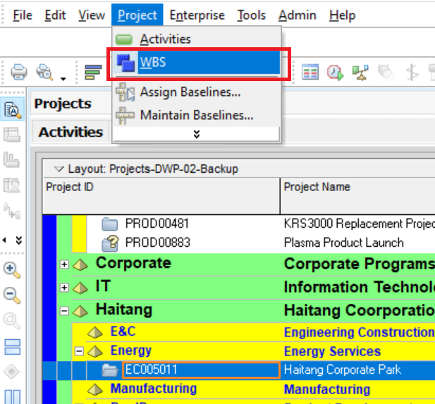 How to create WBS