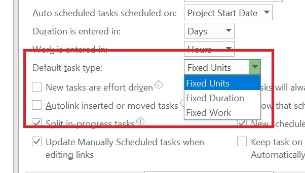 Default-Task-type